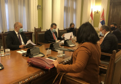8 December 2020  National Assembly Speaker Ivica Dacic and the delegation of the Arab Republic of Egypt